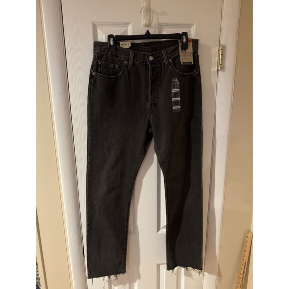 Levi's Black Straight Leg Jeans - Picture 1 of 8